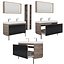 Furniture set Geberit Citterio 118 Light  Dark Oak 3D model