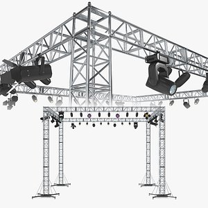 Stage Truss Studio Lighting Collection 1 3D