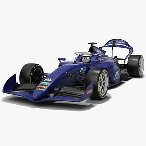 Dallara F2 2024 Formula 2 Race Car 3D model