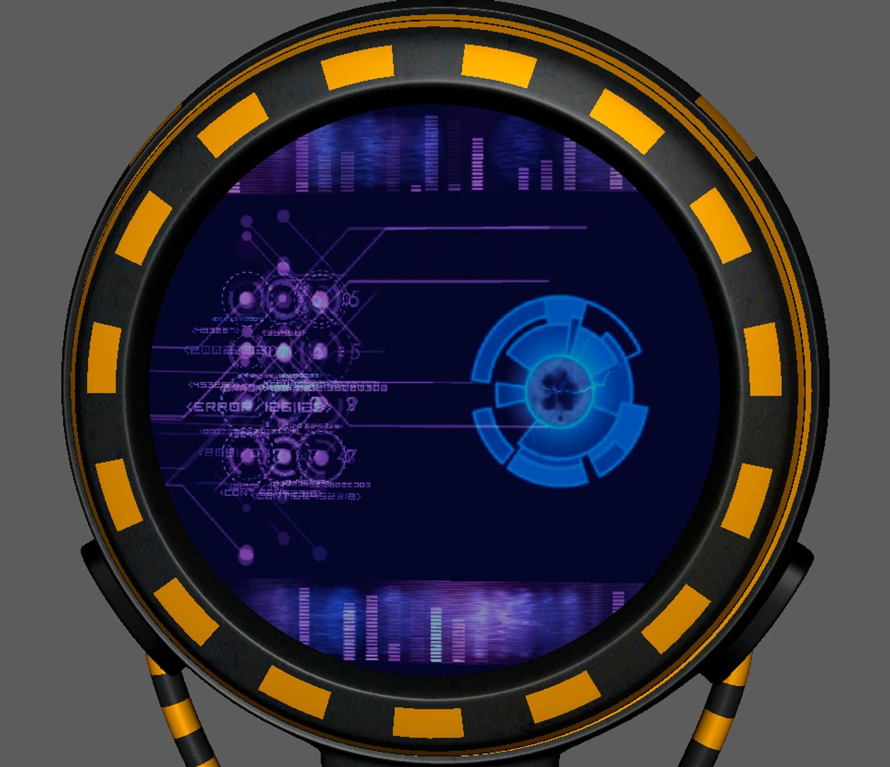 3d model panel monitor