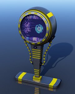 3d model panel monitor