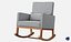 3D rocking chair fabric model