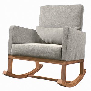 3D rocking chair fabric model