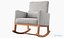 3D rocking chair fabric model