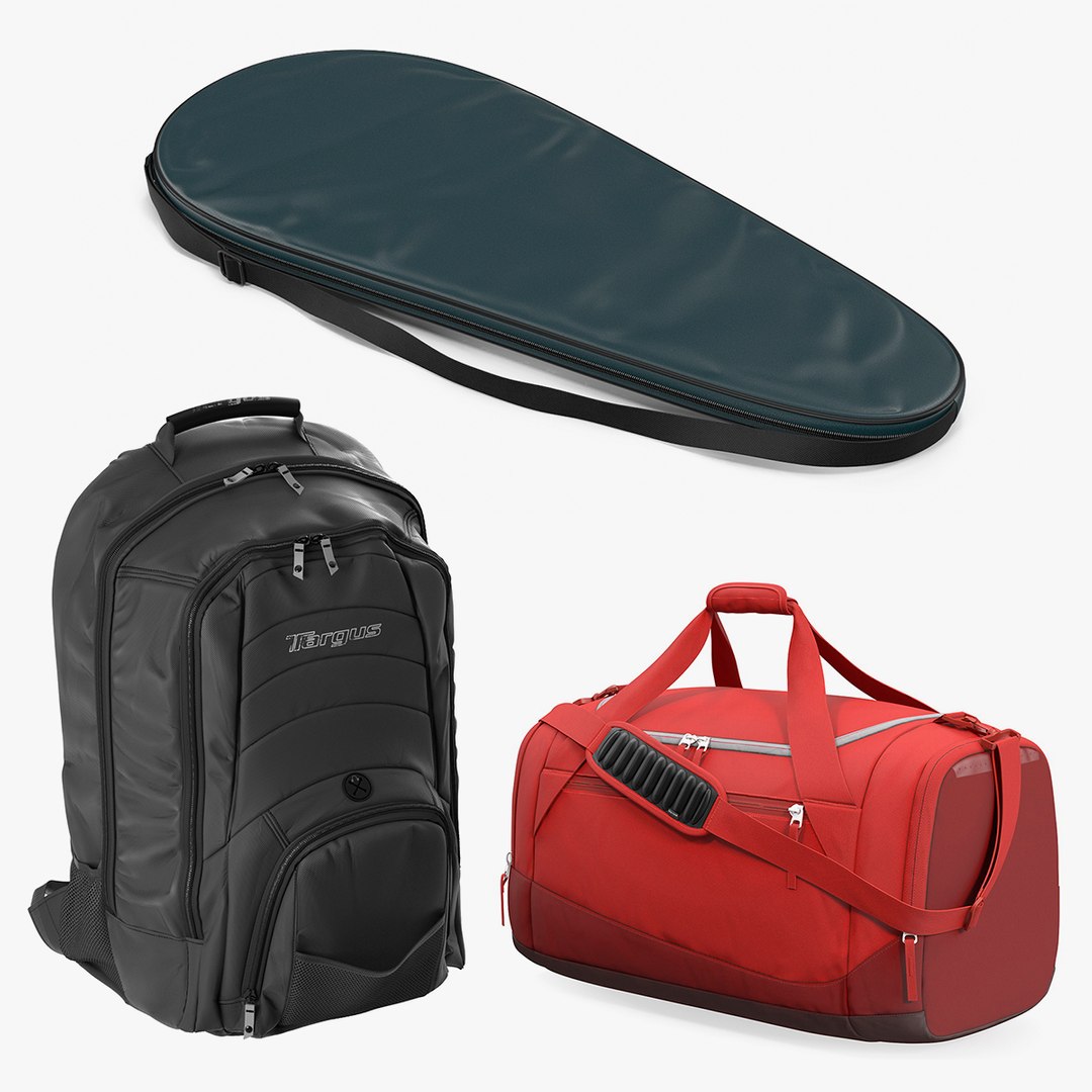 Sport Bags 3D Models Collection 3D model preview