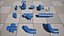模块化工业管道游戏就绪 PBR