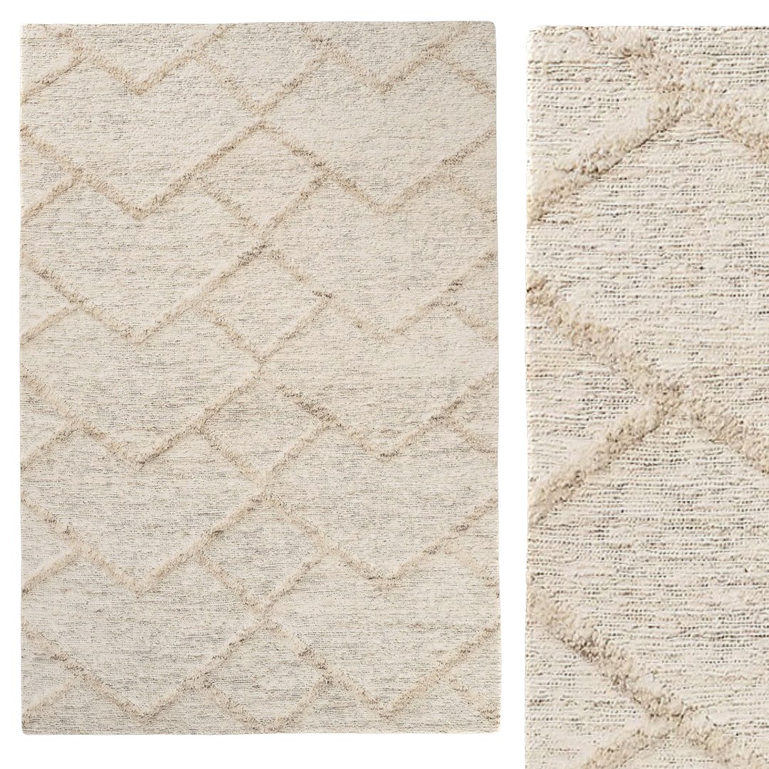 3D Model ADHAR JUTE RUG - TurboSquid 2190941
