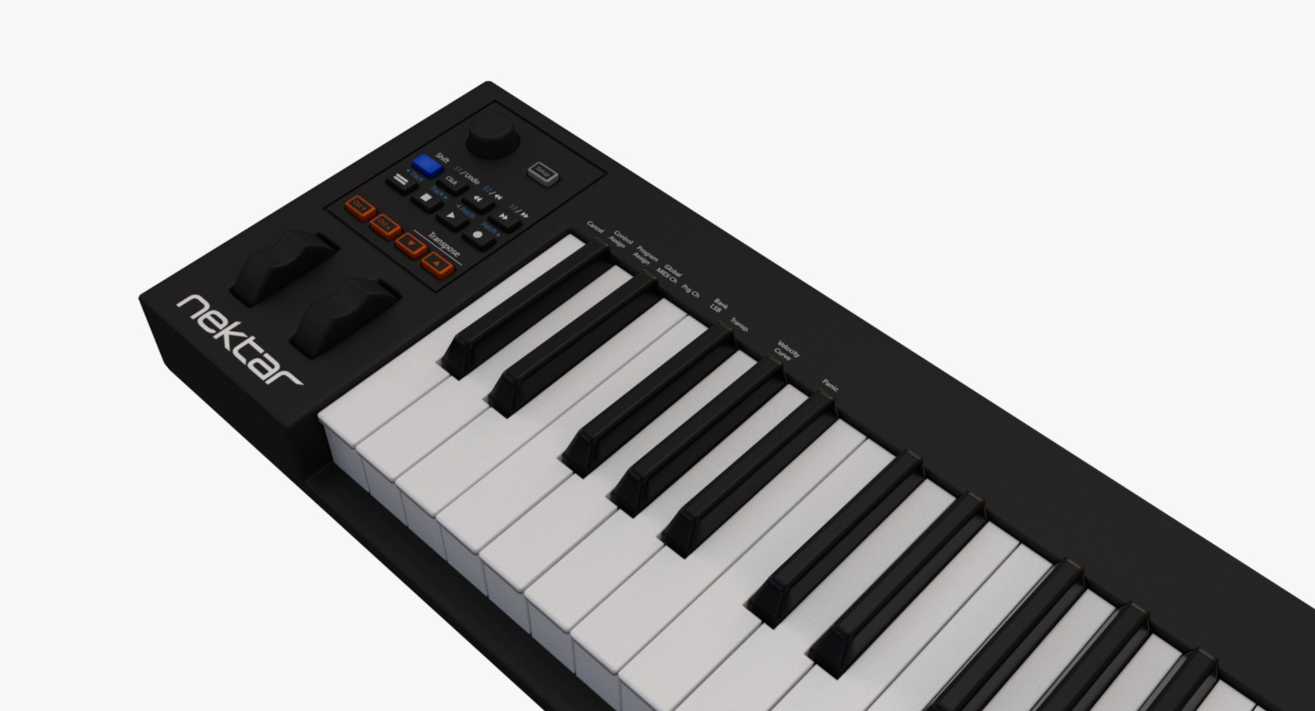 Midi-keyboard keyboard 3D model - TurboSquid 1200477