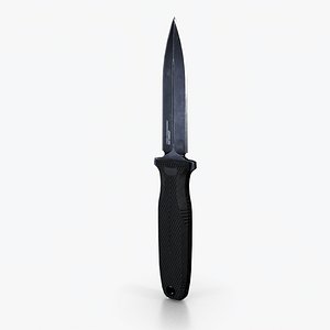 SOG Pentagon Tactical Knife - Low Poly Game Asset