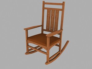 3d ellis rocking chair model
