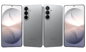 3D Samsung Galaxy S26 Silver Shadow model