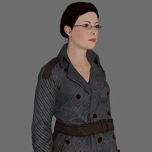 3D Rigged Female Character 35