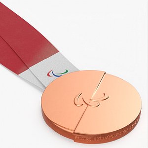 Official Paralympic Bronze Medal model