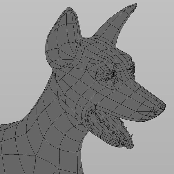 3d extensive dog model