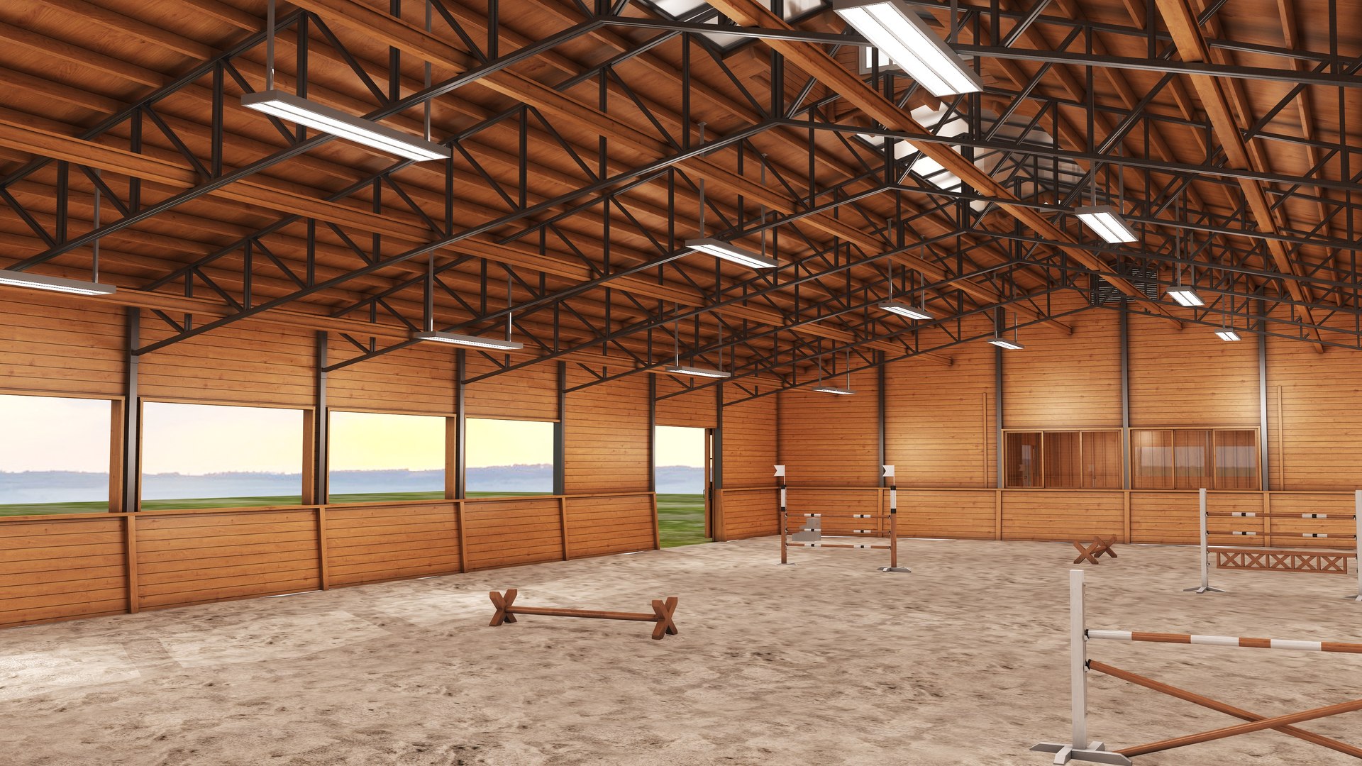 3D Horse Riding Arena Collection Model - TurboSquid 2188475