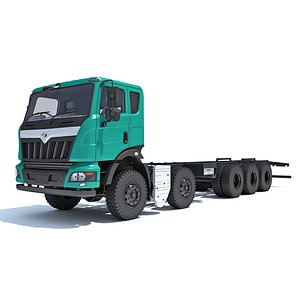 Mahindra Blazo Truck Chassis 3D Model model