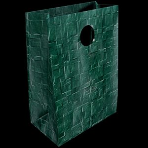 small paper bag 3d max