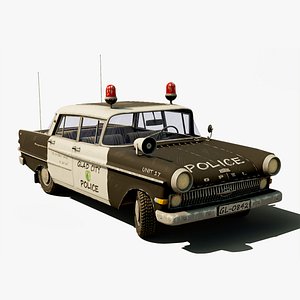 3D stylized police car model