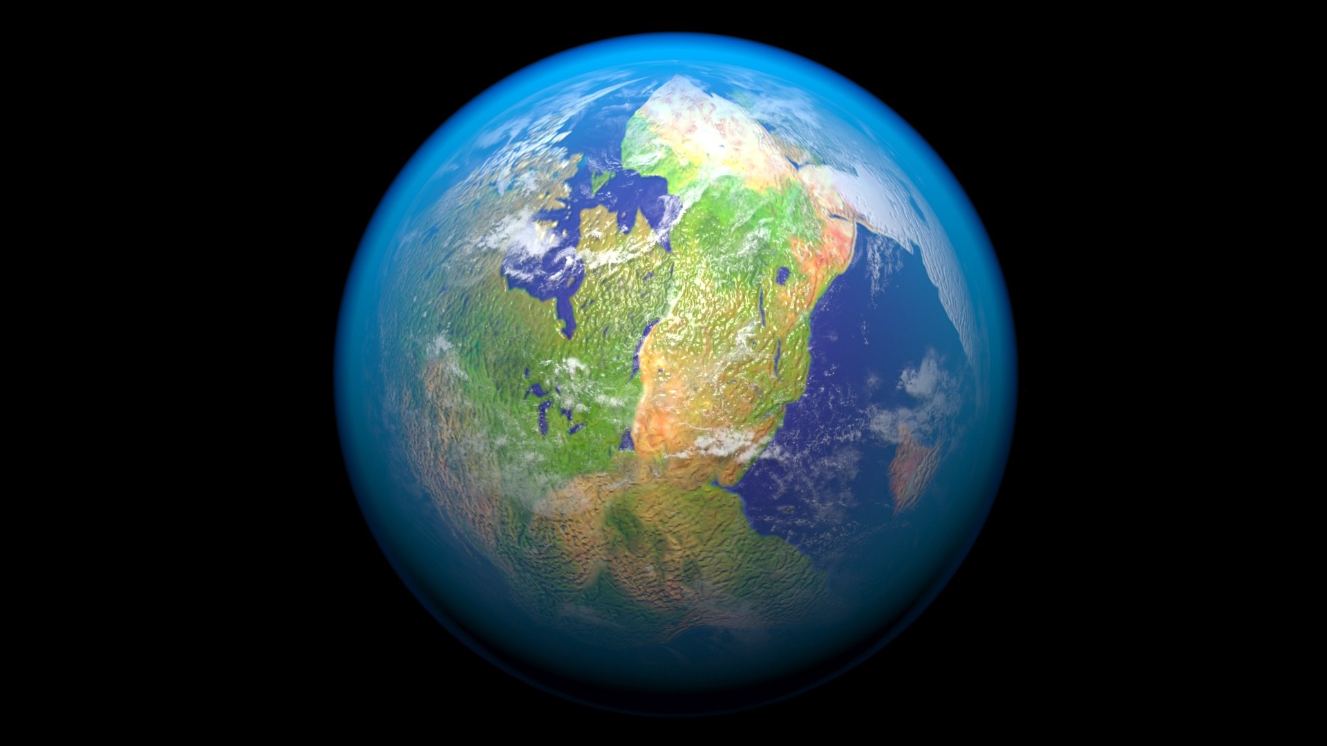 Pangea Earth 3D Model - TurboSquid 2243307