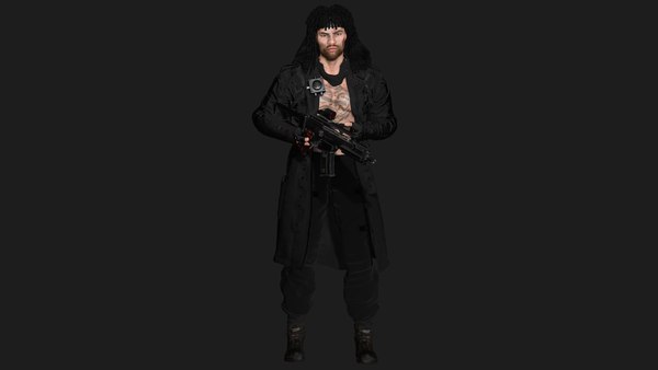 3D AAA 3D REALISTIC MAN CHARACTER -SHOOTER ACTION HEROES RAMBO model