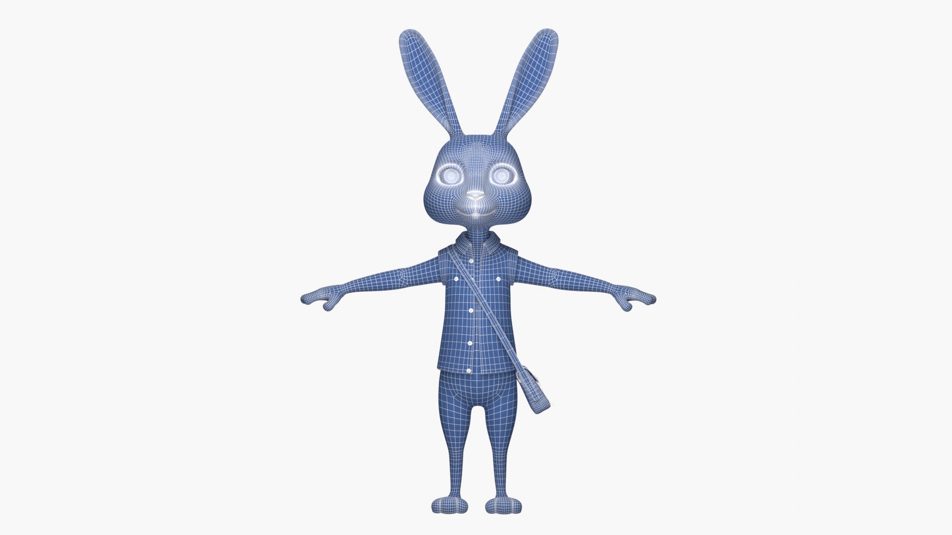 Cartoon Rabbit 3D Model - TurboSquid 2171117