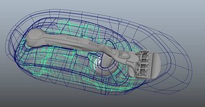 venus razor packaging 3d model