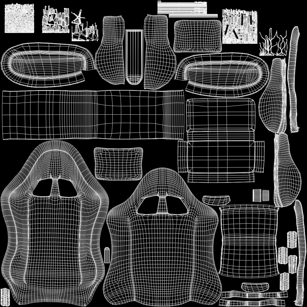 Gaming Chair3D Model And Texture Model - TurboSquid 2449641