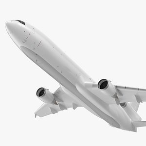 3D McDonnell Douglas MD11 Tri Jet Wide Body Airliner Flight