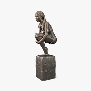 3D Sculpture  Woman Figure
