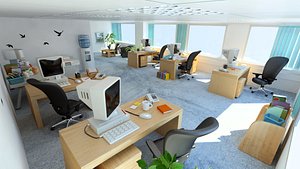 3d scene cartoon model