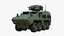 Véhicule militaire blindé de transport de troupes Woodland Green APC