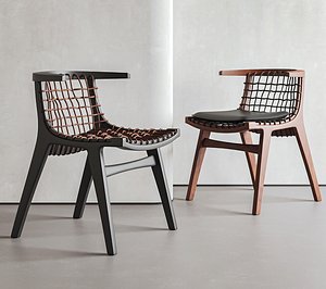 3D Garden rattan leisure chair model