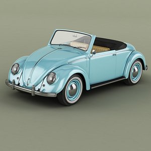 3D volkswagen hebmuller cabriolet