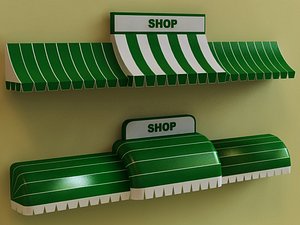 3d awning modelled