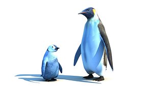 Emperor penguin family