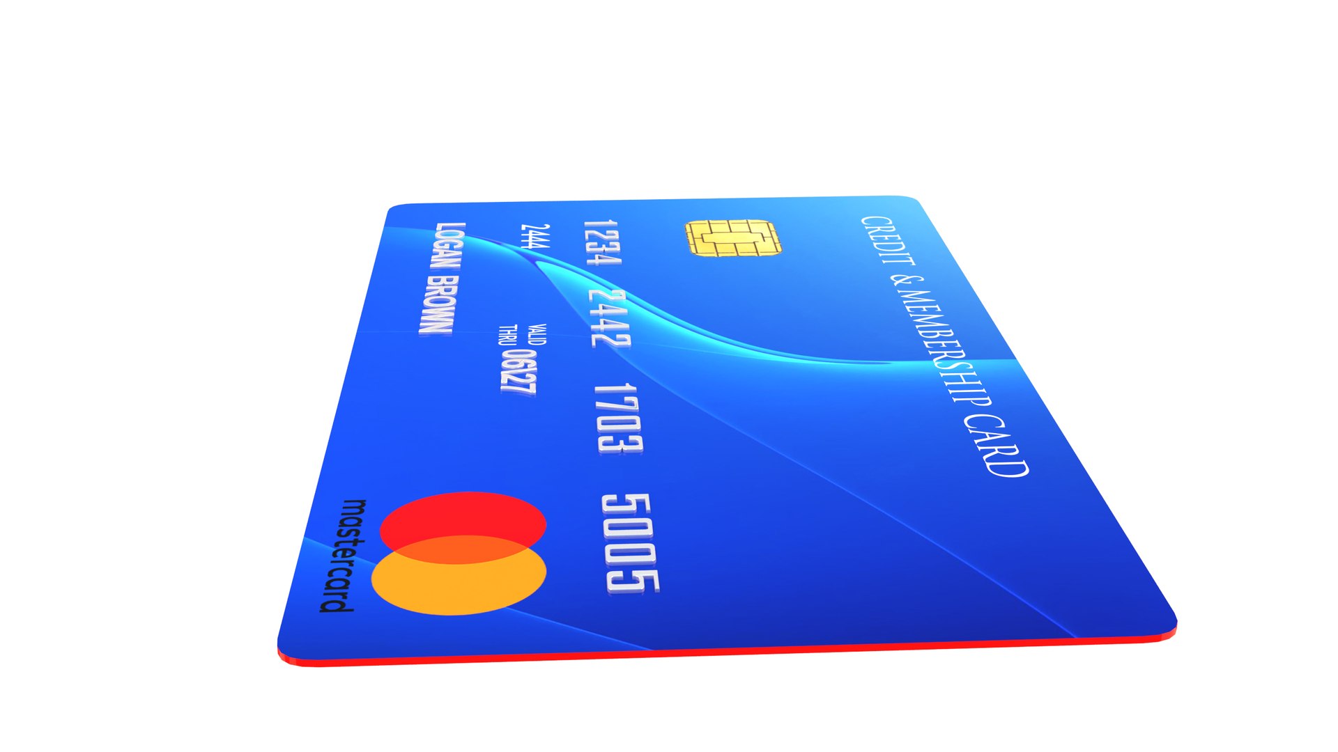 Credit Card 3D Model - TurboSquid 1649449