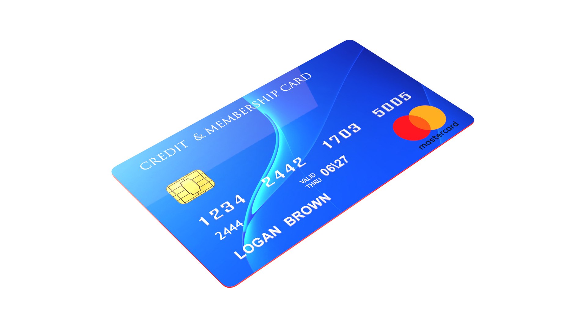 Credit Card 3D Model - TurboSquid 1649449