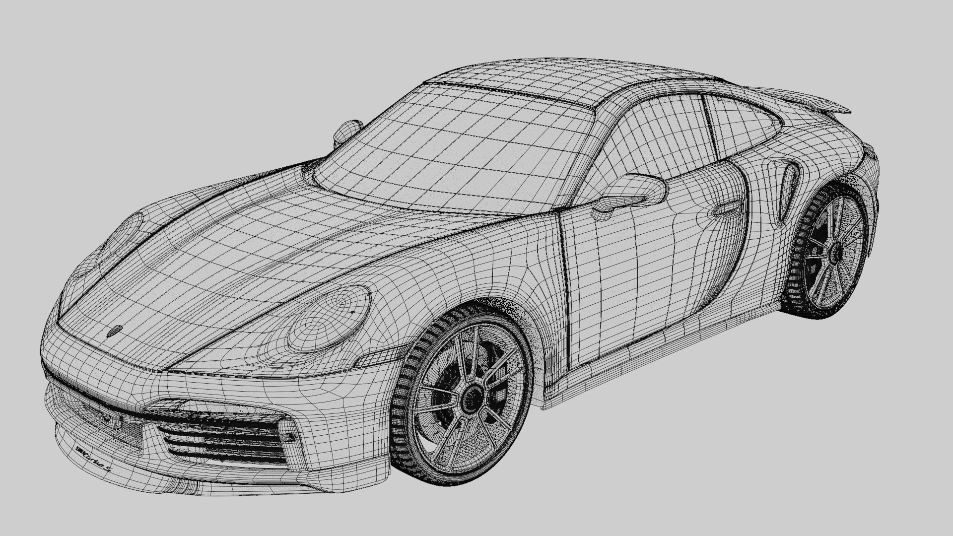 PORSCHE 911 Turbo S 3D Model - TurboSquid 1919520