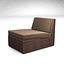 woven furniture set sofa armchair 3d model