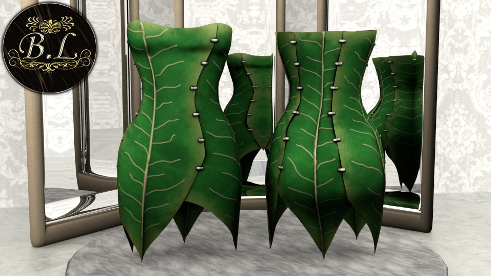 tinkerbell leaf inspired 3d blend