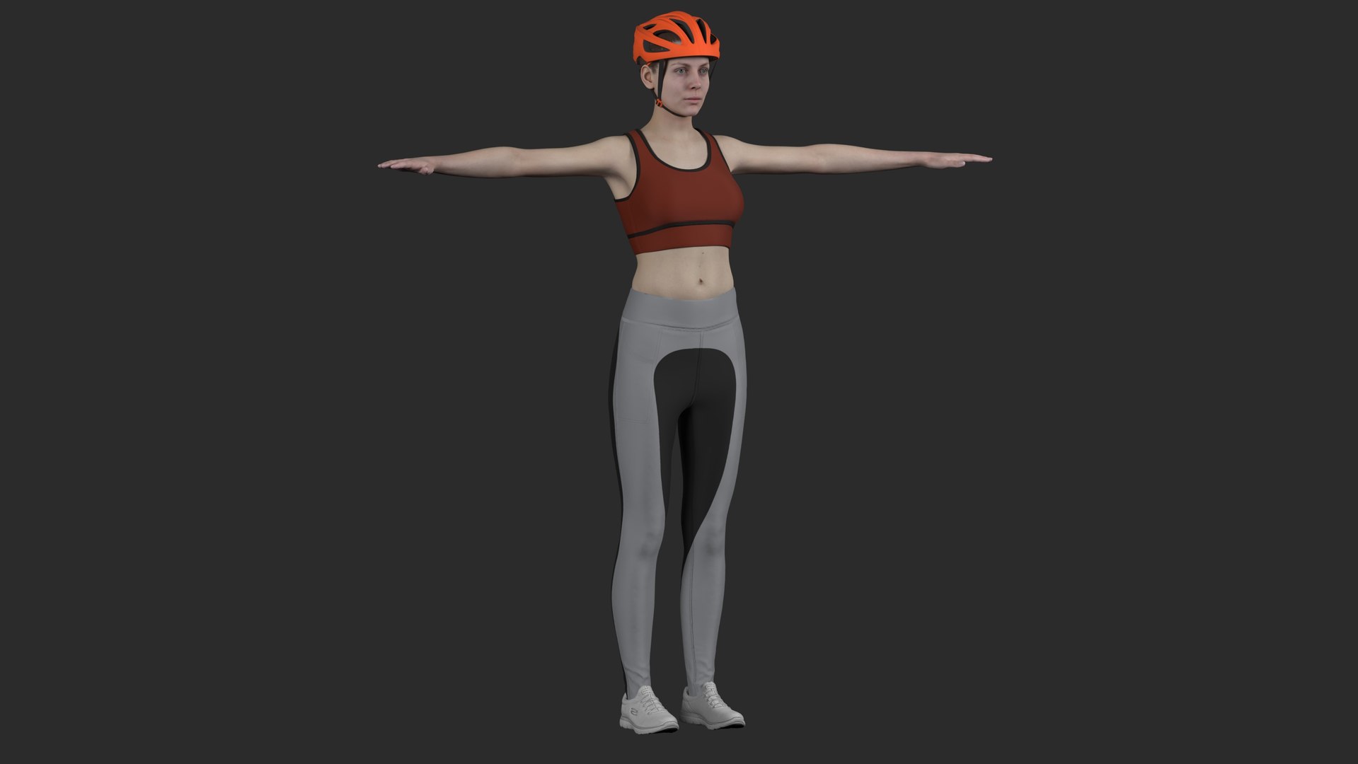 Female Bicycle Rider 3D Model - TurboSquid 2052006