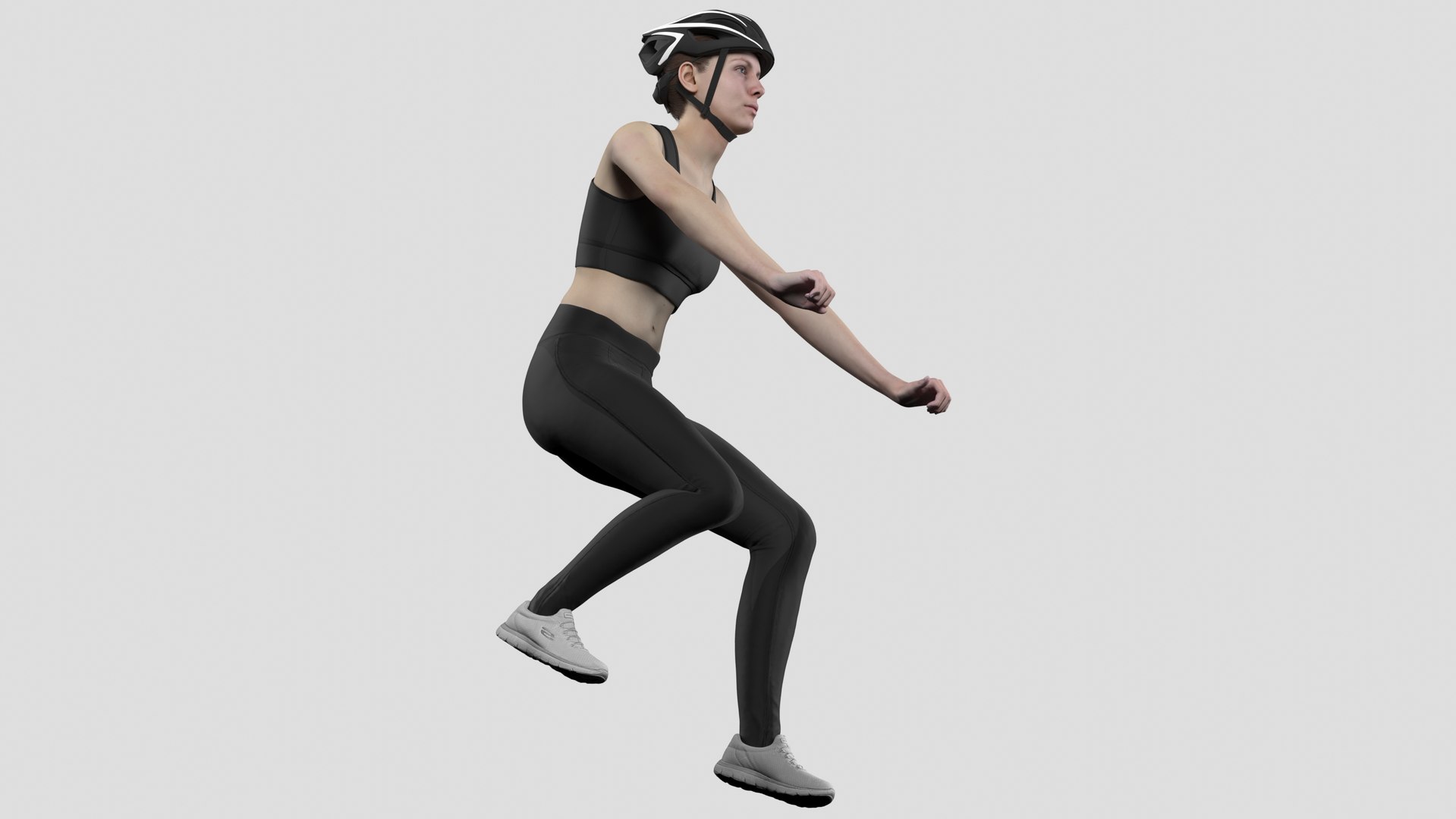 Female Bicycle Rider 3D Model - TurboSquid 2052006