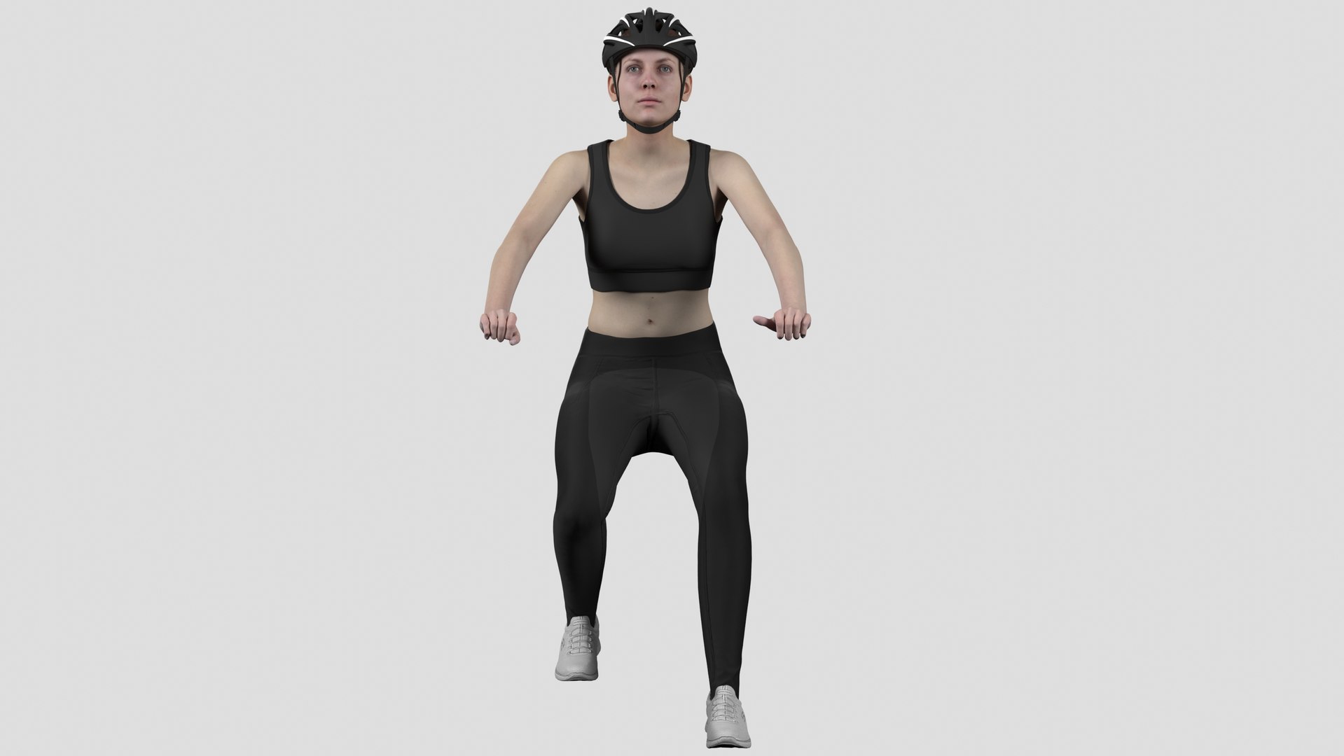 Female Bicycle Rider 3D Model - TurboSquid 2052006