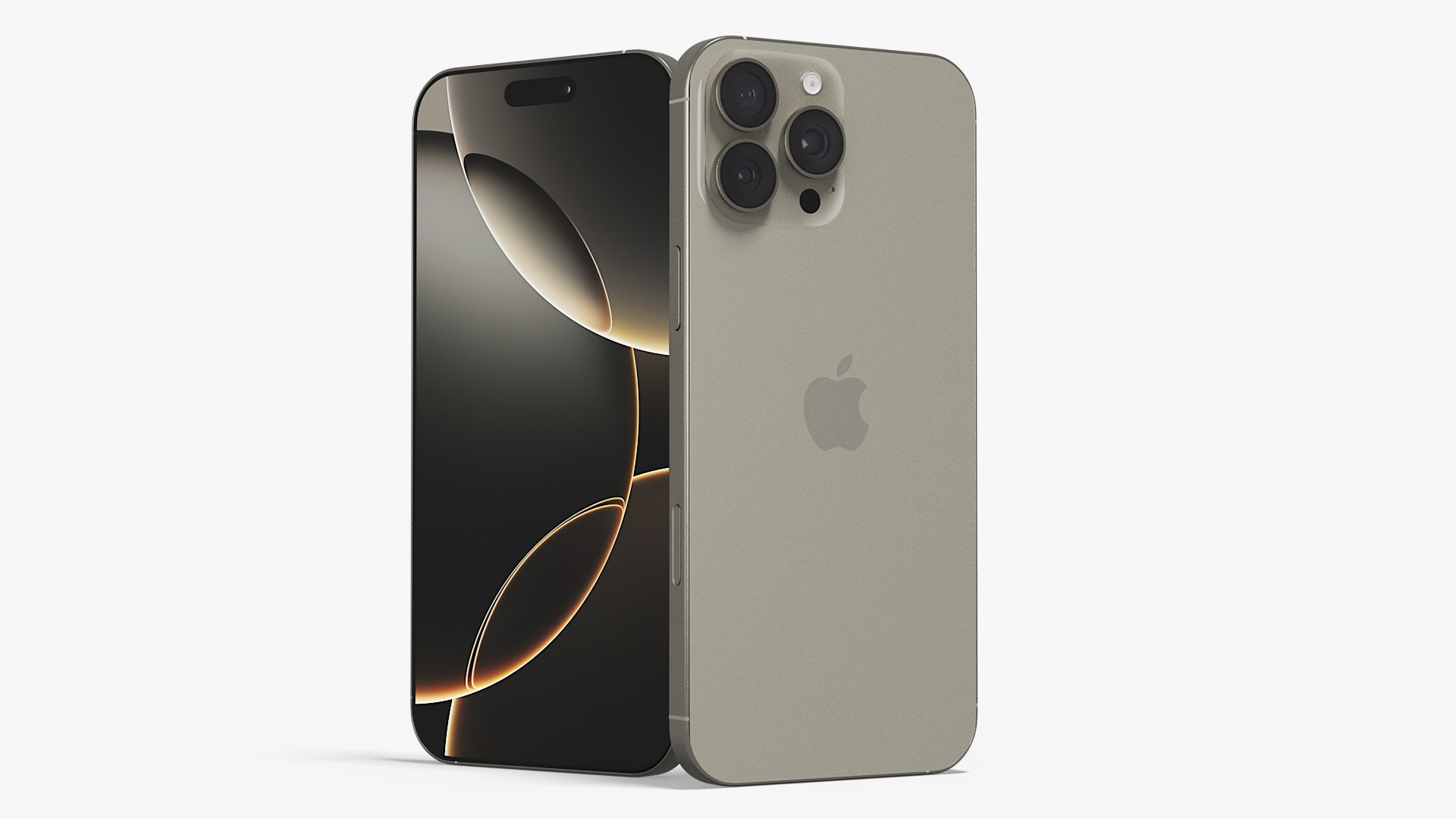 Apple IPhone 16 Pro Max Natural Titanium 3D Model