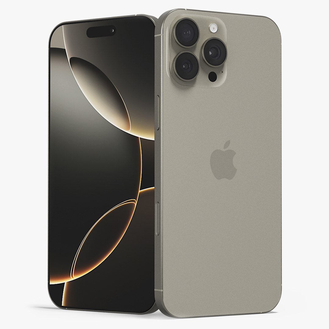 スマートフォン本体 Apple iPhone 16 Pro Max Natural Titanium iPhone 16 Pro Max Natural Titanium - 3D Model by amirhs09