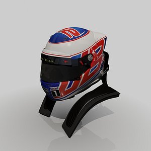 formula 1 jenson buttons 3d model