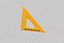 Dibujo animado de una regla triangular