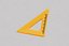 Dibujo animado de una regla triangular