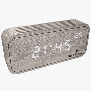 Digital Wooden Clock
