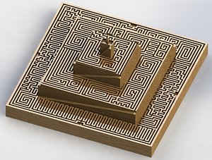 3dsmax pyramid labyrinth